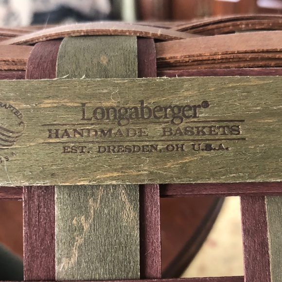 Longaberger Harvest Weave Bread Basket/ liner/plastic protector - Picture 8 of 13